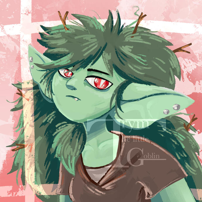 Headshot - 2024- Experimental Sketchy Painting